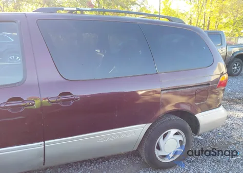 2000 Toyota Sienna Xle из США, поврежденный, VIN 4T3ZF13C8YU176271